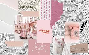 pink aesthetic collage backgrounds