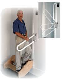 Is a hand rail required on a deck with 4 steps that are 1/2 moon shaped or simicircle and no edge to fall off. Safety Grab Bars Improve The Safety And Convenience Of Your Home Or Business