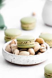 This is a key step as it ensures a smooth batter which will deliver a smooth macaron shell. Pistachio French Macarons Recipe Shugary Sweets