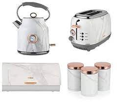 Shop small kitchen appliances from cuisinart, panasonic, & more at newegg. Set Of 6 Tower Kitchen Rose Gold White Marble Small Appliances Accessories Rose Gold Bottega 2 Slice Toaster 1 7 Buy Online In Canada At Canada Desertcart Com Productid 115712625