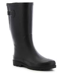 Womens Wide Calf Rubber Rain Boots
