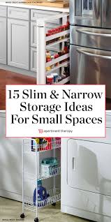 Kitchen cabinets are packed with all sorts of dishes, cookware, ingredients, and more. 15 Best Narrow Cabinets Slim Cabinets For Small Space Storage Apartment Therapy