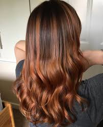 dark brown red hair color chart