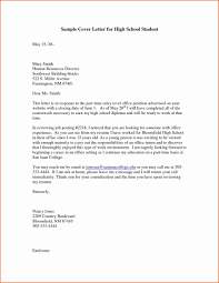 Cover Letter Template For High School Students 1 Cover Letter