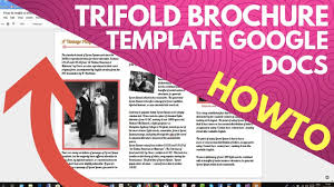 Trifold Brochure Template Google Docs Youtube