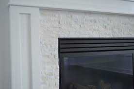 Split Face White Marble Fireplace