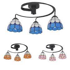 3 lights tiffany style ceiling lamp