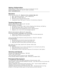 Early Childhood Resume    Free Resume Template    