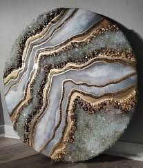 Geode Resin Art For Wall Hanging