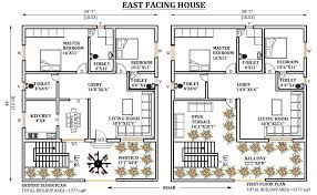 34 X40 East Facing 2bhk House Plan As