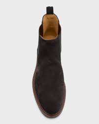 Brunello Cucinelli Men's Chelsea Leather Ankle Boots