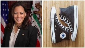 She is not only breaking down barriers for women and people of colour, but kicking them to the kerb with her signature converse chucks. The Internet Reacts To Kamala Harris Chuck Taylors On The Campaign Trail