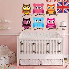 Owl Wall Stickers Uk For Kids Baby