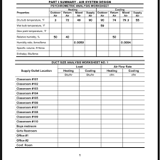 duct size ysis worksheet no 2