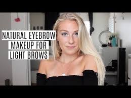 thick eyebrows fill them in naturally