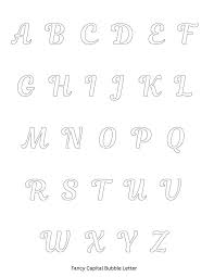 bubble letters alphabet 19 printable