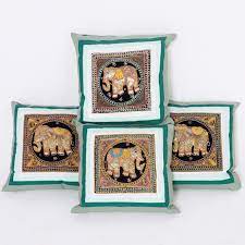 indian pillows with gl beads