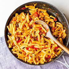 casarecce pasta with terranean