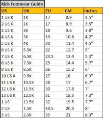 Clothing Size Guide Footwear Size Guide