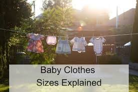 baby clothes sizes explained