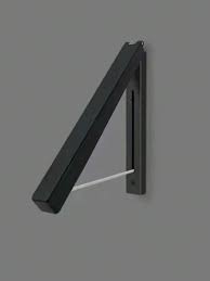 1pc Black Wall Mounted Hanger Double