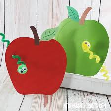 apple template in the bag kids crafts