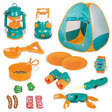 Find plenty to do in the fresh air and shop target for a variety of pools, bikes, scooters, hoverboards, ride on toys, water tables, swing sets and more. Fun Little Toys Kids Play Tent Pop Up Tent With Kids Camping Gear Set Outdoor Toys Camping Tools Set For Kids 18 Pieces Walmart Canada
