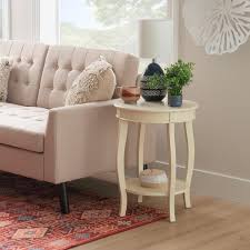 Round Side Table With Shelf Hd221956
