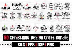 50 Designs Christmas Craft Bundle Graphic By Svg In Design Creative Fabrica