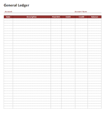 free general ledger templates