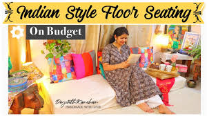indian style floor seating ideas