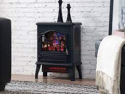 Black Electric Fireplace Duraflame 3d