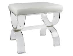 This cozy vanity bench can be a perfect addition to your living room, bedroom, or study. Crystal Acrylic Vanity Bench