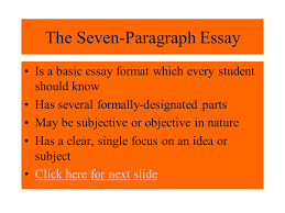 The Seven Paragraph Essay Ppt Download