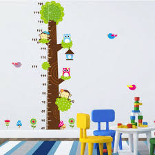 Wall Stickers Height Scale Measure Tree