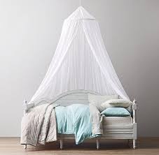sheer cotton bed canopy