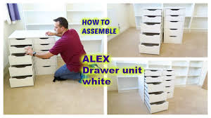 ikea alex drawer unit embly you