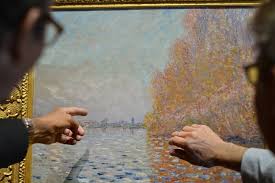 Vandalised Monet Work Red