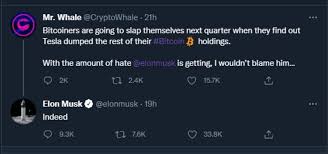 Taking to twitter, musk posted a statement saying that tesla would no longer be accepting bitcoin. Thfz8 Wo17xvwm