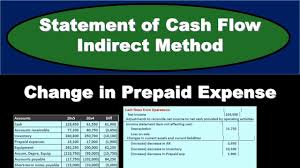 The mechanics of accounting for prepaid expenses and unearned revenues can be carried out in several. Statement Of Cash Flow Indirect Method Change In Prepaid Expense Accounting Instruction Help How To Financial Managerial