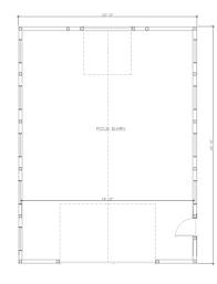 30x40 Pole Barn Plans Architectural