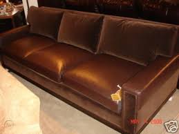 henredon barbara barry leather sofa