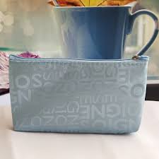 letter detail cosmetic bag simple