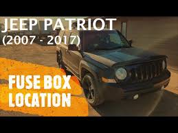 jeep patriot fuse box junction box