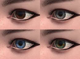 3d human cute eyes 6 colors 3d model