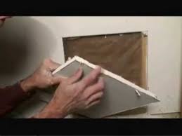 I scored each line using a straight edge. How To Repair A Large Drywall Hole Video Youtube
