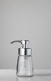Small Glass Foaming Soap Dispenser With