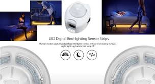 Motion Activated Bed Light Led Night Light Strips