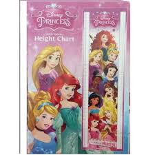 Disney Princess Height Chart And Stickers For Kids