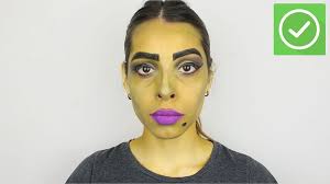 ways to apply witch makeup yellow